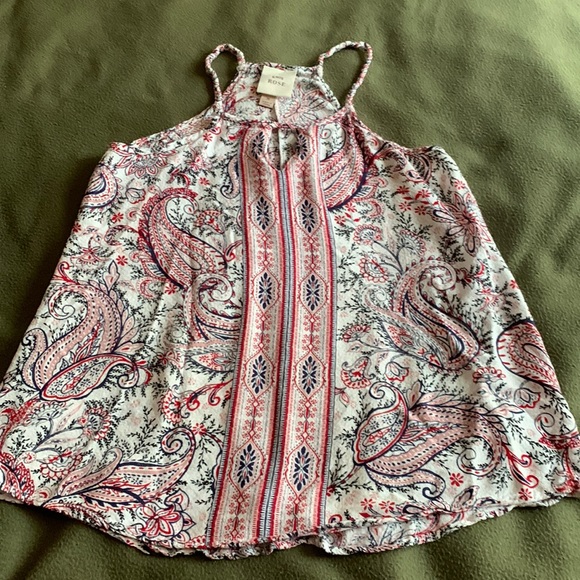Knox Rose paisley tank top.  Size medium - Picture 1 of 5
